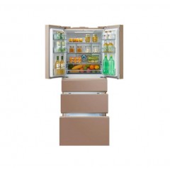 美的冰箱 416升 五门四温 变频智能 BCD-416WGPZV 玫瑰金