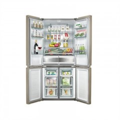 美的冰箱 530升玻璃面板 十字对开 四门三温区 超气态除菌 BCD-530WGPZV格调金