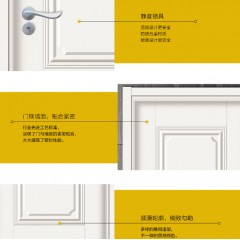 金骑士木门实木复合门静音卧室门时尚简约生态门室内门 测量定金（拍前联系客服）